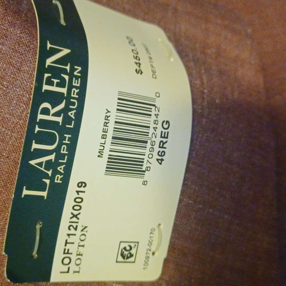 Men's Lauren Ralph Lauren Mulberry Suit - Picture 12 of 12